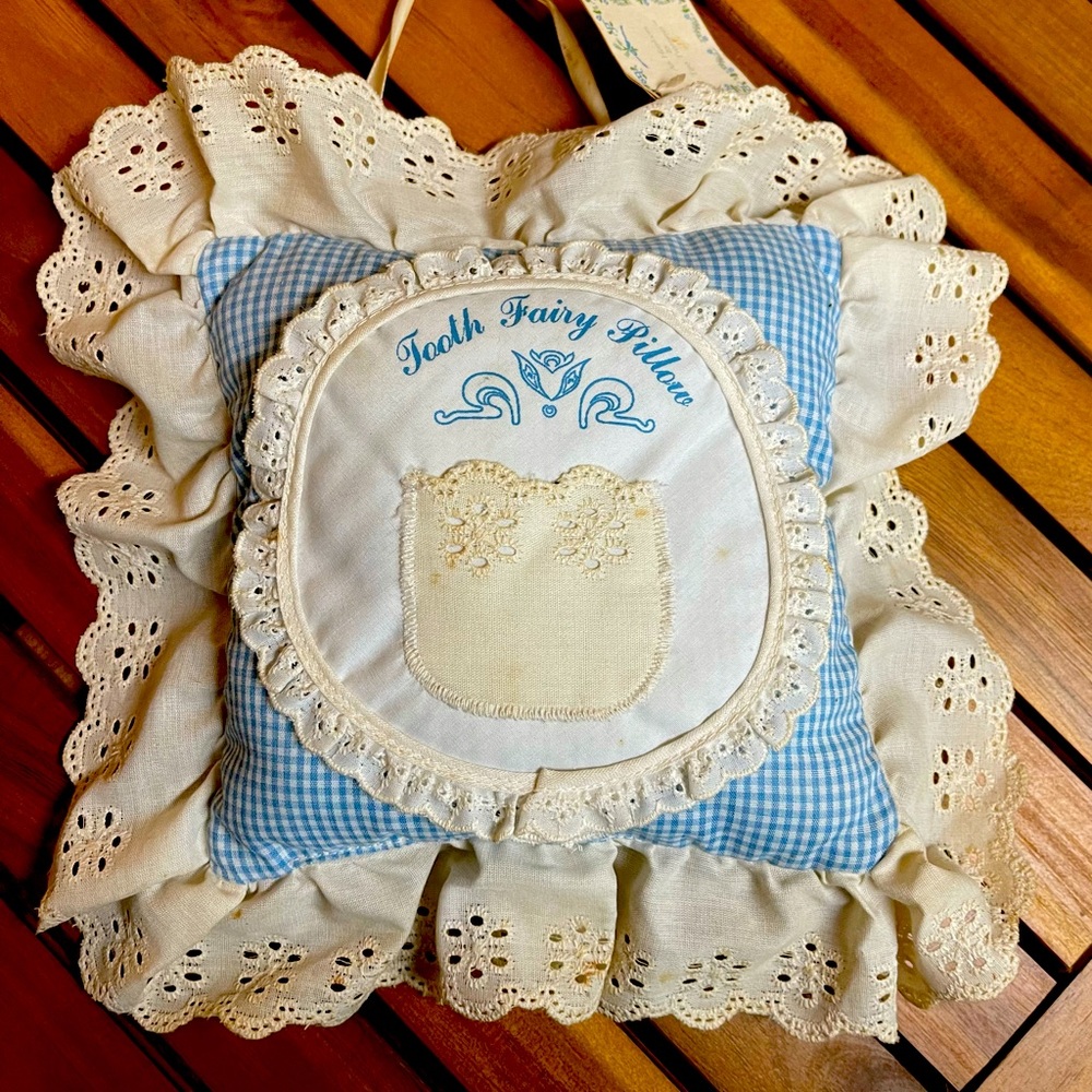 Vintage Tooth Fairy Pillow NWT